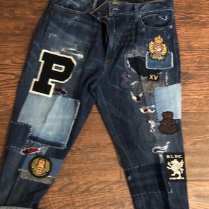 Ralph Lauren Varsity Patchwork Denim